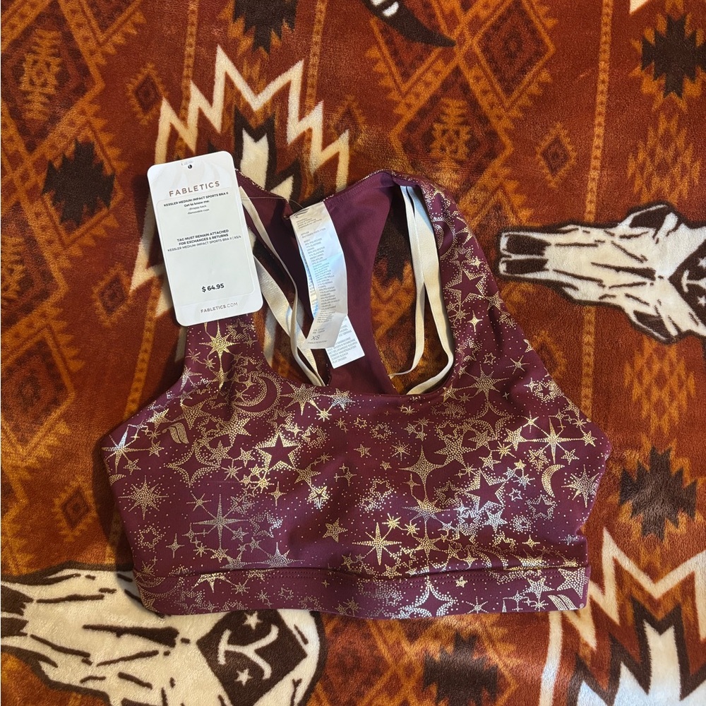 Fabletics Women's Purple Sports Bra